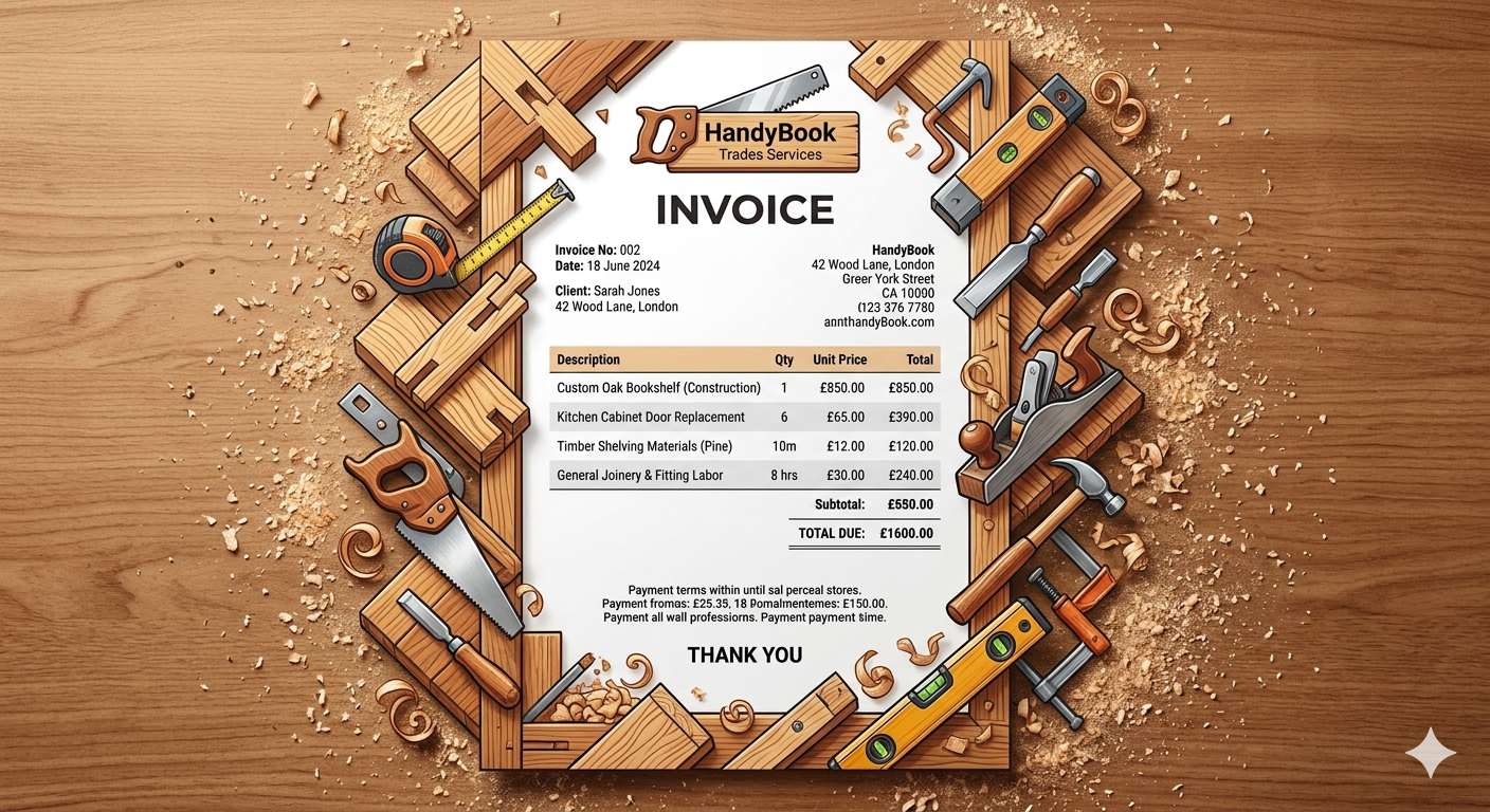 Carpentry invoice template — coming soon